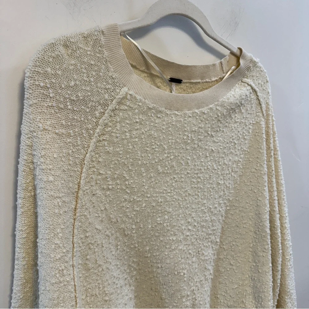 FREE PEOPLE Found My Friend Pullover Sweater Cream